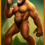 01472-2608854518-four-armed ape man, fantasy art, in the style of Frank Frazetta.png