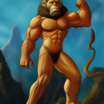 01469-2608854515-four-armed ape man, fantasy art, in the style of Frank Frazetta.png