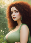 06542-1171927686-((curvy)) princess wearing gloves, (((green dress))), walking in garden, (((v...png