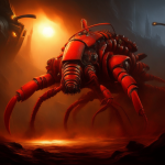 00017-2549947886-robot lobster in the style of warhammer 40000, volumetric light, speckled sha...png