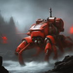 00030-2447097696-robot lobster in the style of warhammer 40000, battle, volumetric light, spec...png