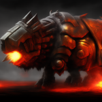 00008-2748935218-robot boar in the style of warhammer 40000, battle, volumetric light, speckle...png