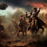 00048-2125782698-cowboys in the style of warhammer 40000, battle, volumetric light, speckled s...png