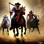 00062-2125782712-cowboys in the style of warhammer 40000, battle, volumetric light, speckled s...png