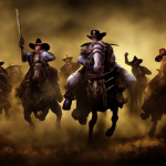 00064-2125782714-cowboys in the style of warhammer 40000, battle, volumetric light, speckled s...png