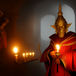 00200-3346821423-ornate brass mask on evil mage in red robe, ritual, magic laboratory, candles...png