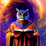 00445-4079395193-painting, an owl sitting. (magemagicianelderly) wearing a read cloak, boris v...png