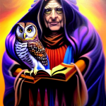00447-4079395193-painting, an owl sitting. (magemagicianelderly) wearing a read cloak, boris v...png